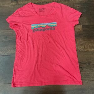 Patagonia Pink Fitted Short Sleeve Tee